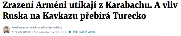 armenie - nahoda?